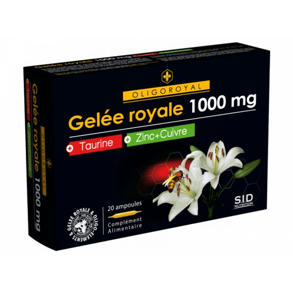Oligoroyal Gelée Royale - Taurine - Zinc - Cuivre 20 ampoules