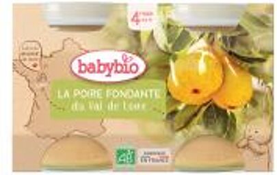 Poire Xenia du Val de Loire 260 g - Carton 2 pot de 130 g