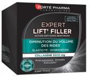 Forté Pharma Expert Lift'Filler Collagène 5000 mg 10 Shots - Boîte 10 Shots