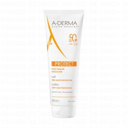 A-DERMA Protect - Lait très haute protection SPF50+ tube 250ml