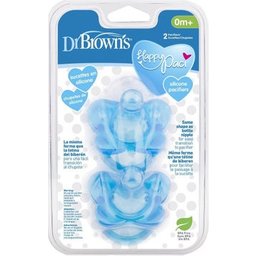 Dr. Brown's Pack Happy Sucette En Silicone Bleu Vert