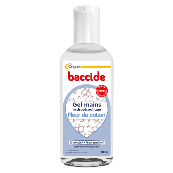 Désinfectant-Gel hydroalcoolique- Parfum Fleur de coton-100ml