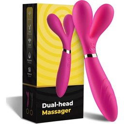 Y-Wand Masseur & Vibrateur Double Tête Fuchsia 1ut
