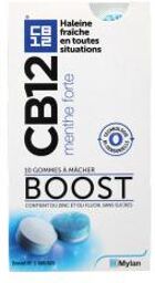 Boost Chewing Gum Ss Sucre B/10 - Boîte 10 gommes à mâcher