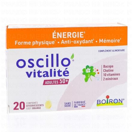 Oscillo Vitalité 50+ x20 comprimés effervescents gout orange