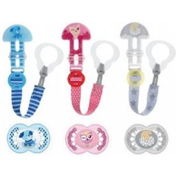 Kit Sucette & AttacheSucette À Partir De 6 Mois Silicone Coloris Aléatoire