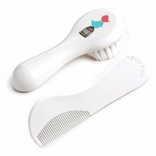 Set Brosse + Peigne Blanc