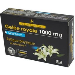 SID Nutrition Geléé Royale 1000mg +Magnésium 20 ampoules