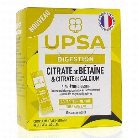 DIGESTION - Citrate de bétaïne 400mg et de calcium 120mg x10 sachets