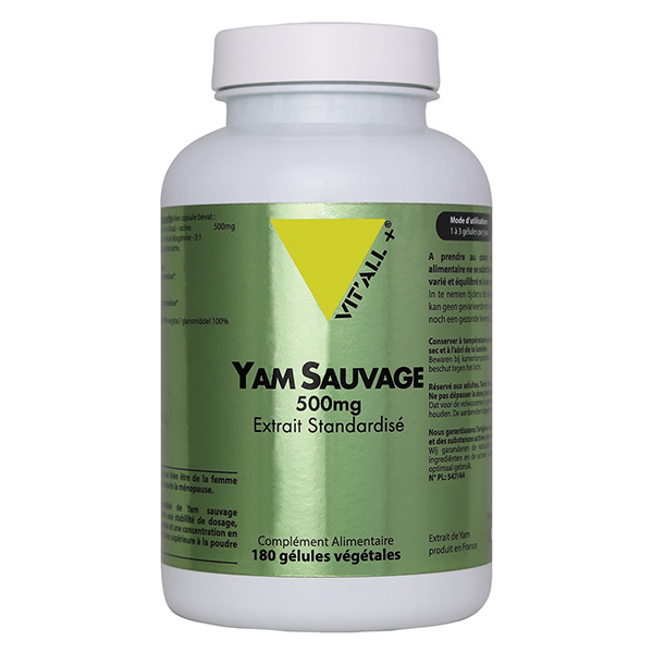 YAM SAUVAGE 500mg Extrait Standardisé 180 gélules végétales