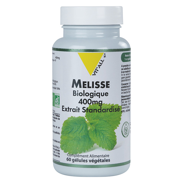 Mélisse 400mg Bio 60 gélules végétales