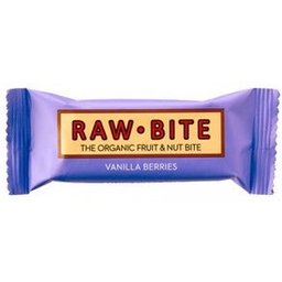 Raw Bite Barre Biologique Vanille Et Fruits Rouges 50g