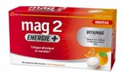 2 Énergie+ Fatigue Physique et Mentale 30 Comprimés Effervescents - Boîte