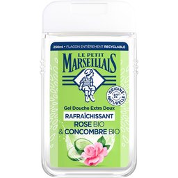 Gel Douche Extra Doux Rafraîchissant Rose BIO & Concombre BIO