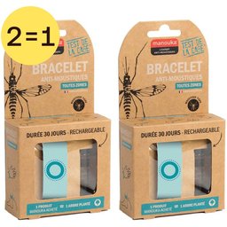 Bracelet Anti-Moustiques Uni Turquoise