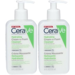 Crème Moussante Nettoyante Hydratante Visage pour les Peaux Normales à Sèches 236ml