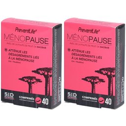 – PreventLife Ménopause avec baobab, lin et houblon