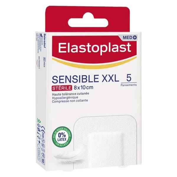 Sensible Pansement XXL 8 x 10cm Stérile 5 unités