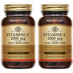 Vitamine C 1000 mg avec Rose Hips