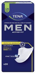 Men Active Fit Level 2 - 6 paquets de 20 protections