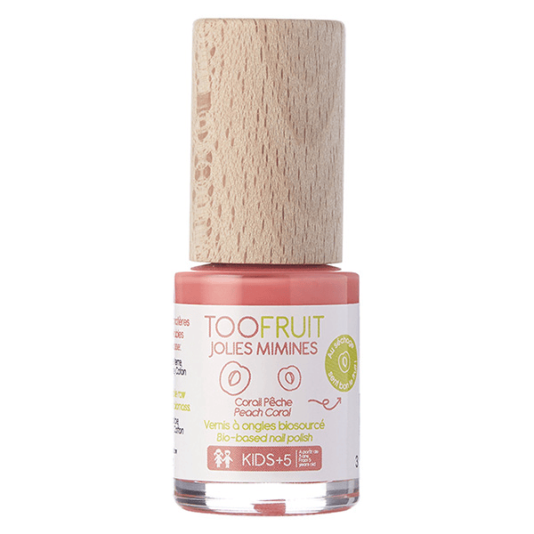 Enfant Mains Jolies Mimines Vernis à Ongles Corail Pêche Biosourcé 10ml
