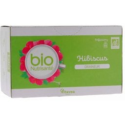 Nutrisanté Infusion Hibiscus Draineur Bio 20 Sachets