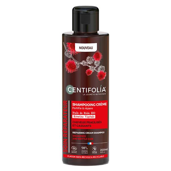 Soin Réparateur Shampoing Crème Cheveux Fragilisés et Cassants Bio 200ml