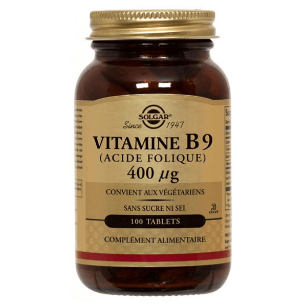 Vitamine B9 400μg 100 comprimés