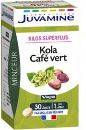 Kola Café Vert Kilos Superflus 30 Comprimés - Boîte 30 Comprimés