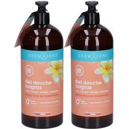 Dermasens Gel douche surgras 3 en 1 Fleur de frangipanier 1L