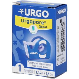 Urgopore® Géant Sparadrap non tissé microporeux 9,14 m x 2,5 cm