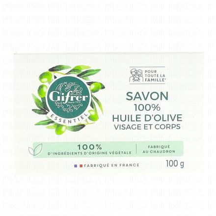 Essentiel - Savon pain 100% huile d'olive 100G