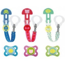 Kit Sucette & AttacheSucette De 0 À 6 Mois Silicone Coloris Aléatoire
