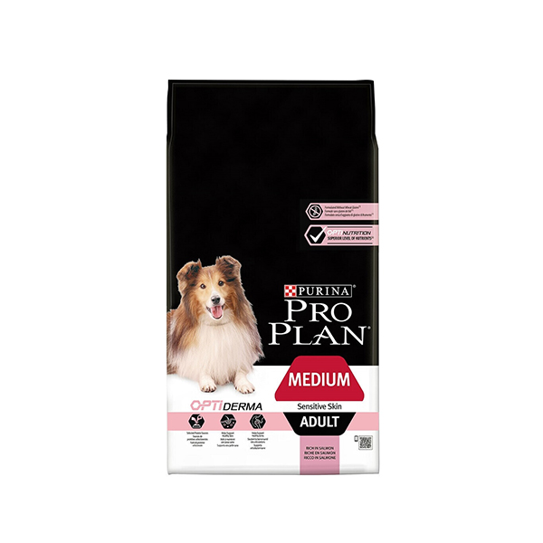Proplan OptiDerma Chien Adulte Taille Moyenne Saumon 3kg