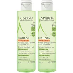Exomega Control Gel lavant émollient 2 en 1 anti-grattage