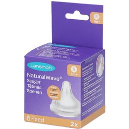 NaturalWave® Lot de 2 tétines péristaltiques débit lent