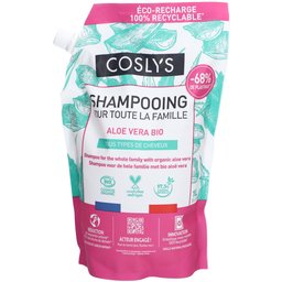 Coslys Shampooing familial à l'aloe vera bio pour tous les types de cheveux
