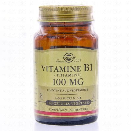 Vitamine B1 (thiamine) 100mg 100 gélules