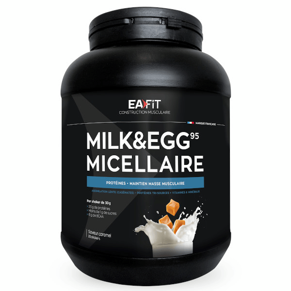 Milk & Egg 95 Micellaire Goût Caramel 750g