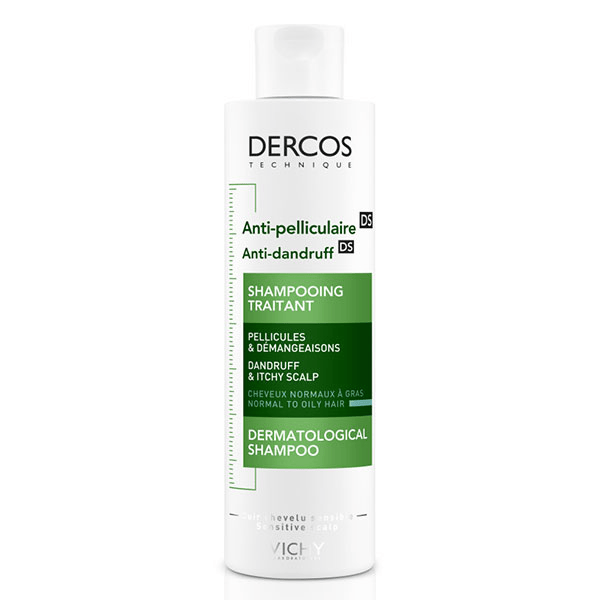 Dercos Shampoing Anti-Pelliculaire DS Cheveux Normaux à Gras - 200ml