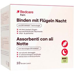 Redcare Fem Serviettes de nuit avec ailettes