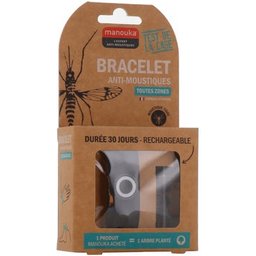 Bracelet Anti Moustiques Adulte Noir 1ut