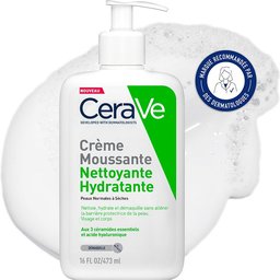 Crème Moussante Nettoyante Hydratante Visage pour les Peaux Normales à Sèches 473ml