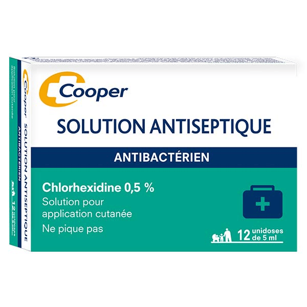 Solution Antiseptique 12 Unidoses de 5ml