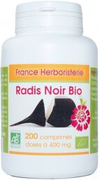 RADIS NOIR BIO AB 200 comprimés dosés à 400 mg en comprimés.