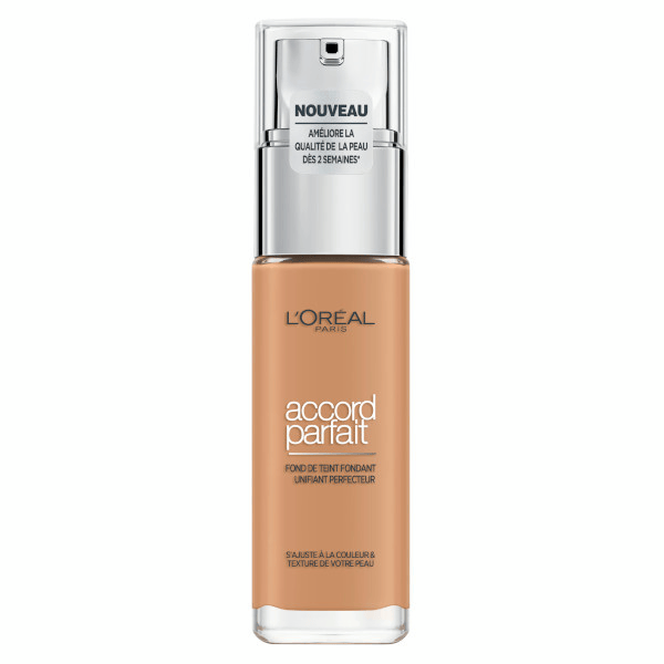 Accord Parfait Fond de Teint Fluide N°7.D Ambre Doré 30ml