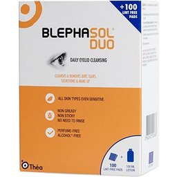 Blephasol Pack Duo Nettoyant Paupières 100ml + 100 Gaze