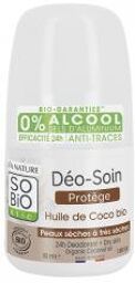 Déo-Soin Huile 24H Huile de Coco Roll-On Biologique 50 ML - Flacon-Bille 50 ml