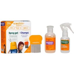 Anti-Poux 100% Spray Gel 60ml + Shampooing 100ml