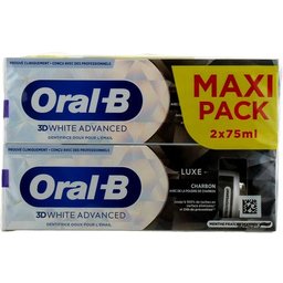 Luxe Charbon 3D White Advanced Dentifrice 2x75ml